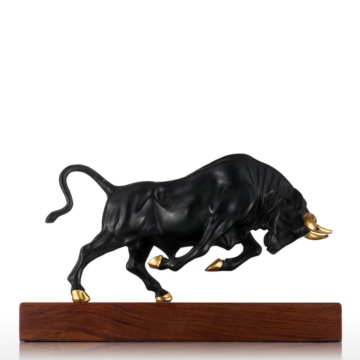 Vigorous Bull Copper Sculpture - Modern & Stylish Home Decor Accent