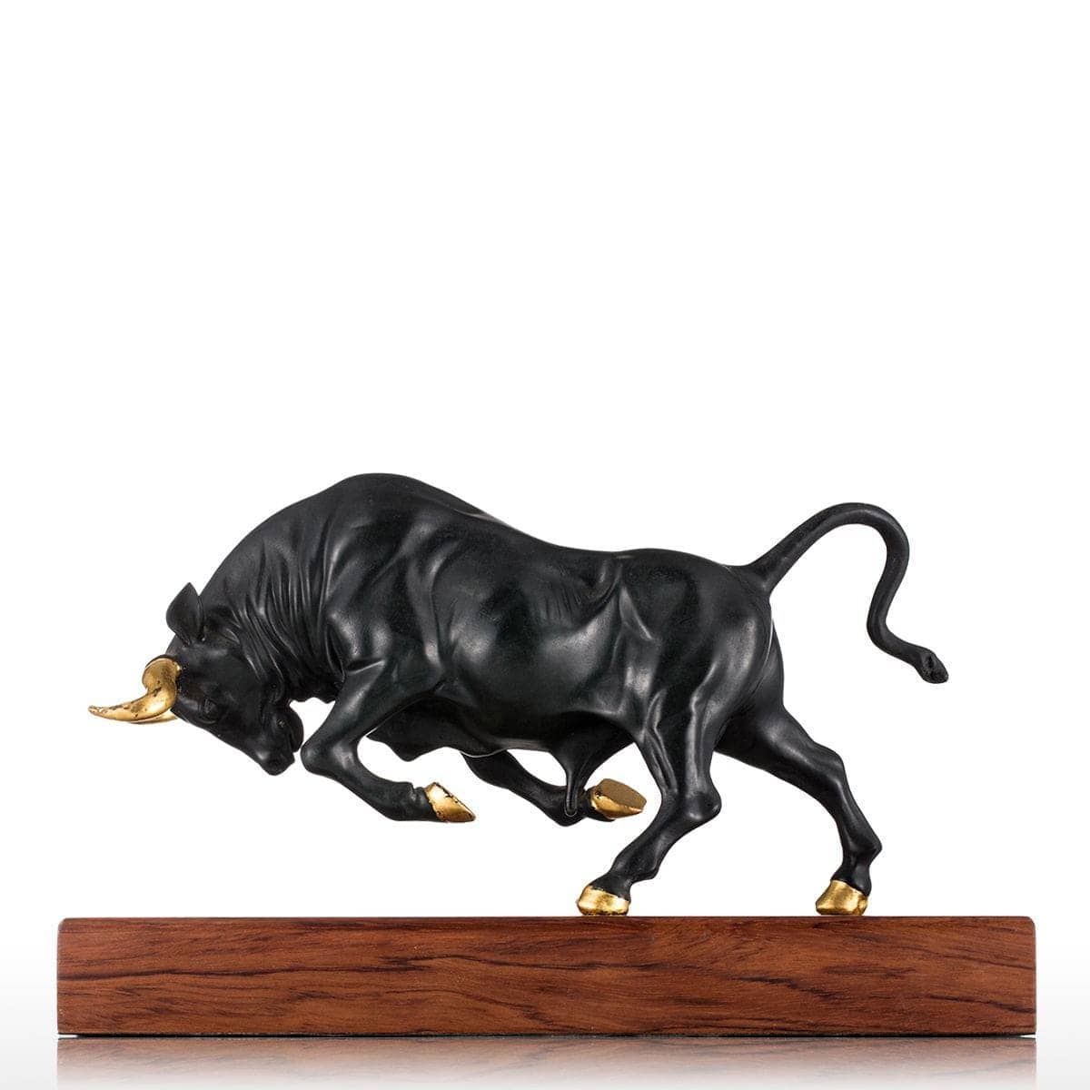 Vigorous Bull Copper Sculpture - Modern & Stylish Home Decor Accent