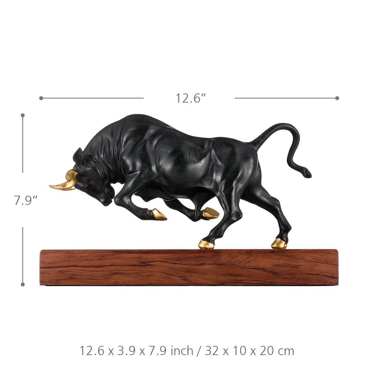 Vigorous Bull Copper Sculpture - Modern & Stylish Home Decor Accent