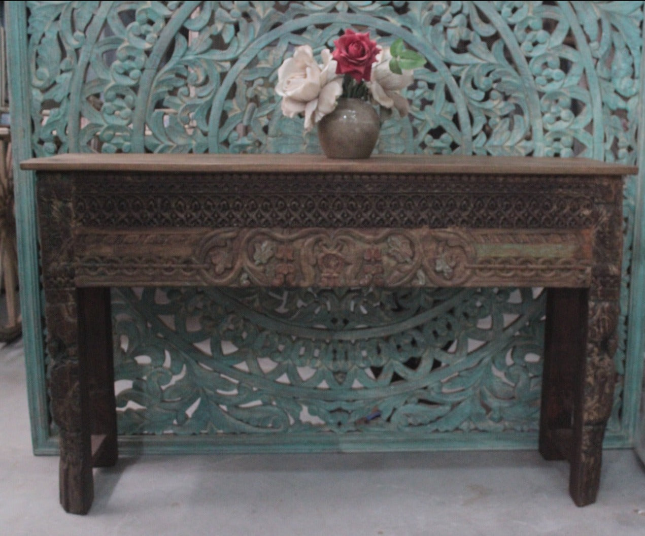 Wooden Console Table P01 (143W x 44D x 87H cm)