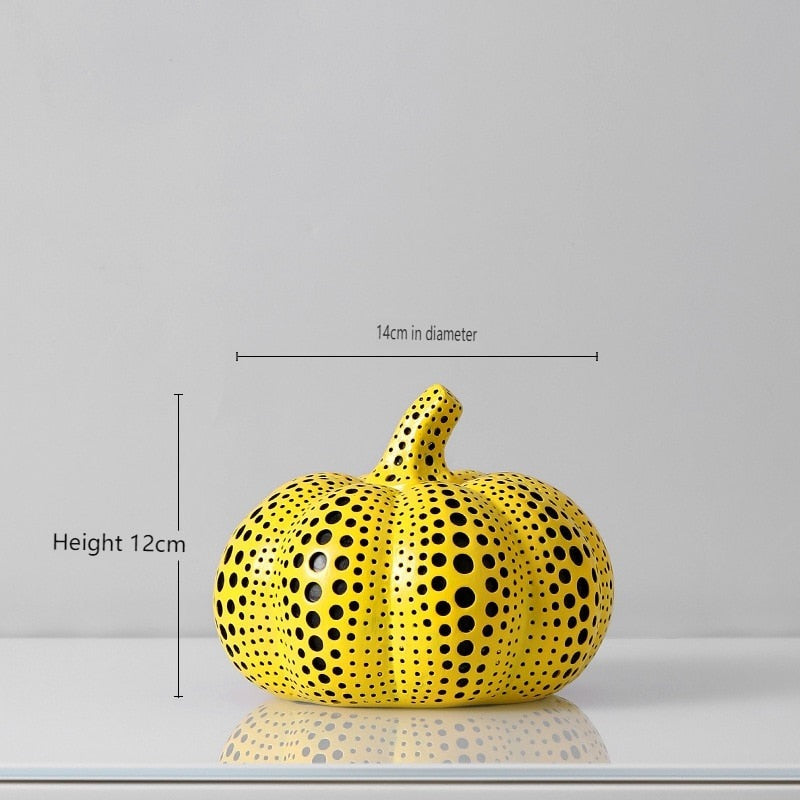 Yayoi Kusama's Iconic Art - Modern Wave Point Pumpkin Statue