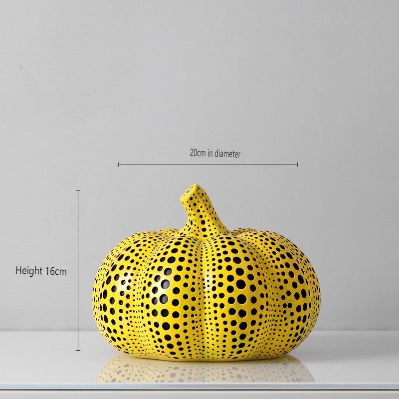 Yayoi Kusama's Iconic Art - Modern Wave Point Pumpkin Statue