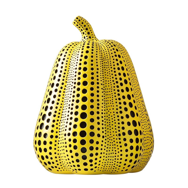 Yayoi Kusama's Iconic Art - Modern Wave Point Pumpkin Statue