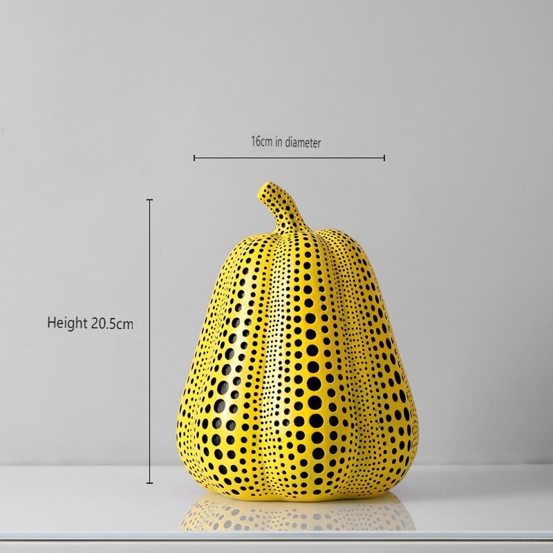 Yayoi Kusama's Iconic Art - Modern Wave Point Pumpkin Statue