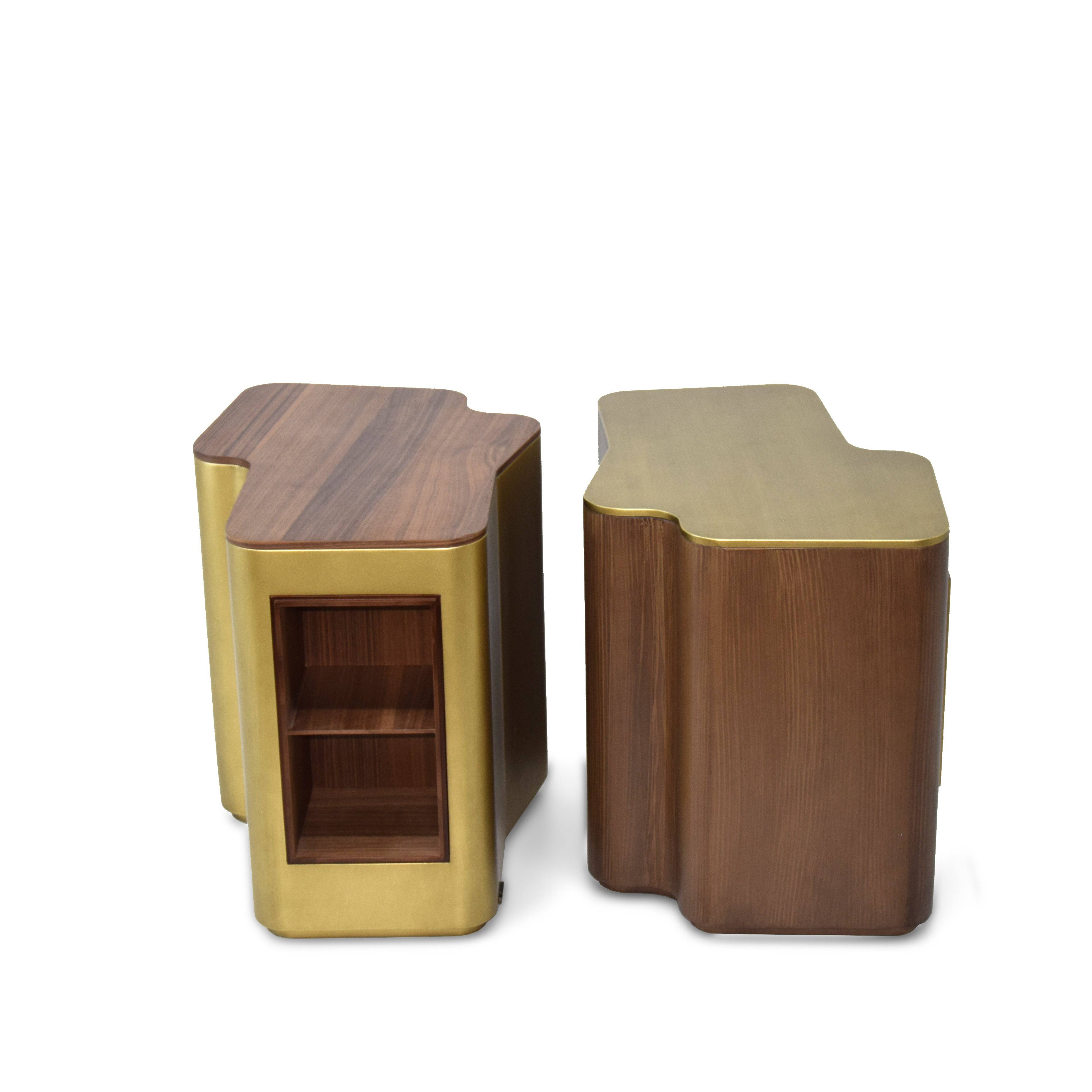 Giallo Gold Side Table Glost-039G