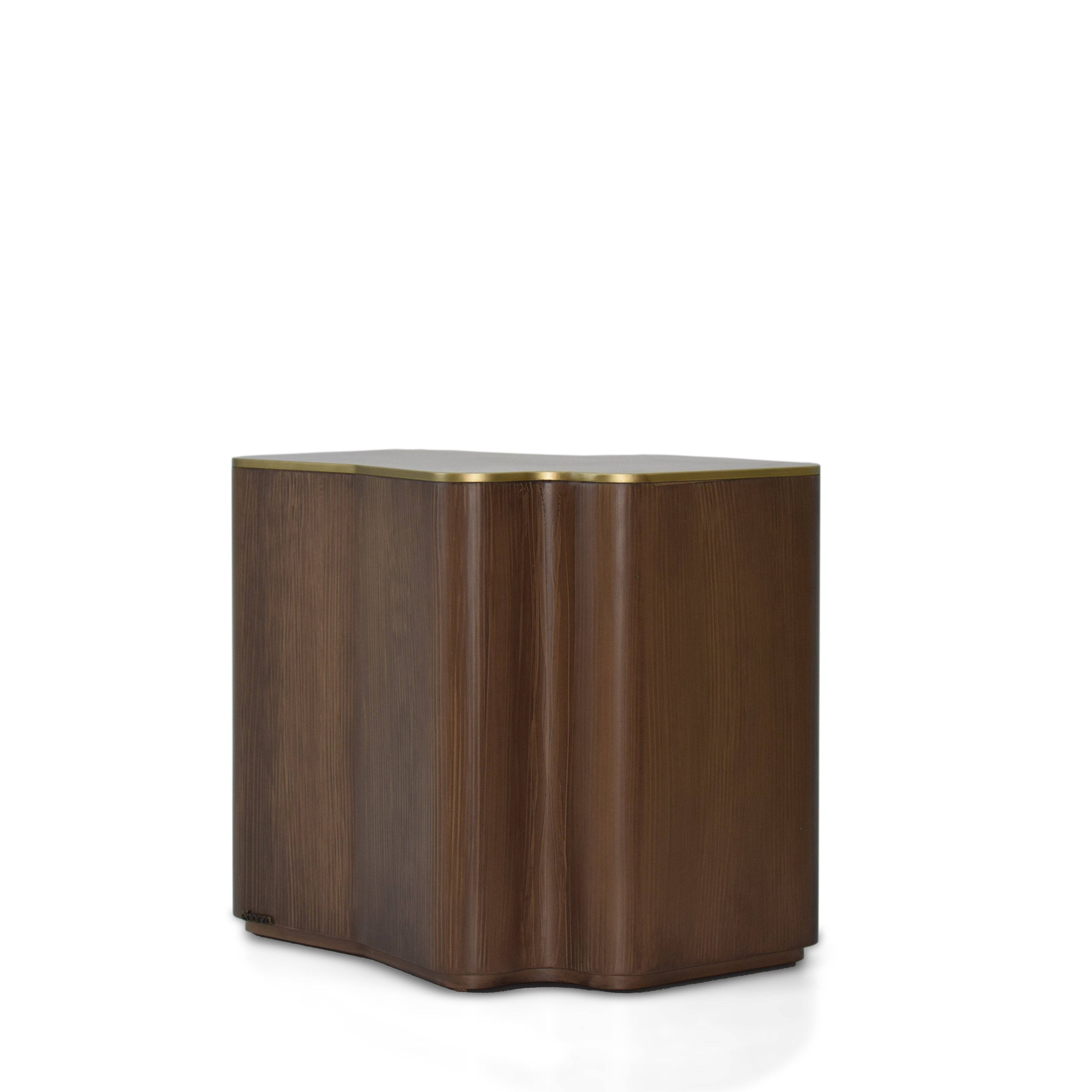 Giallo Walnut Side Table Glost-040W