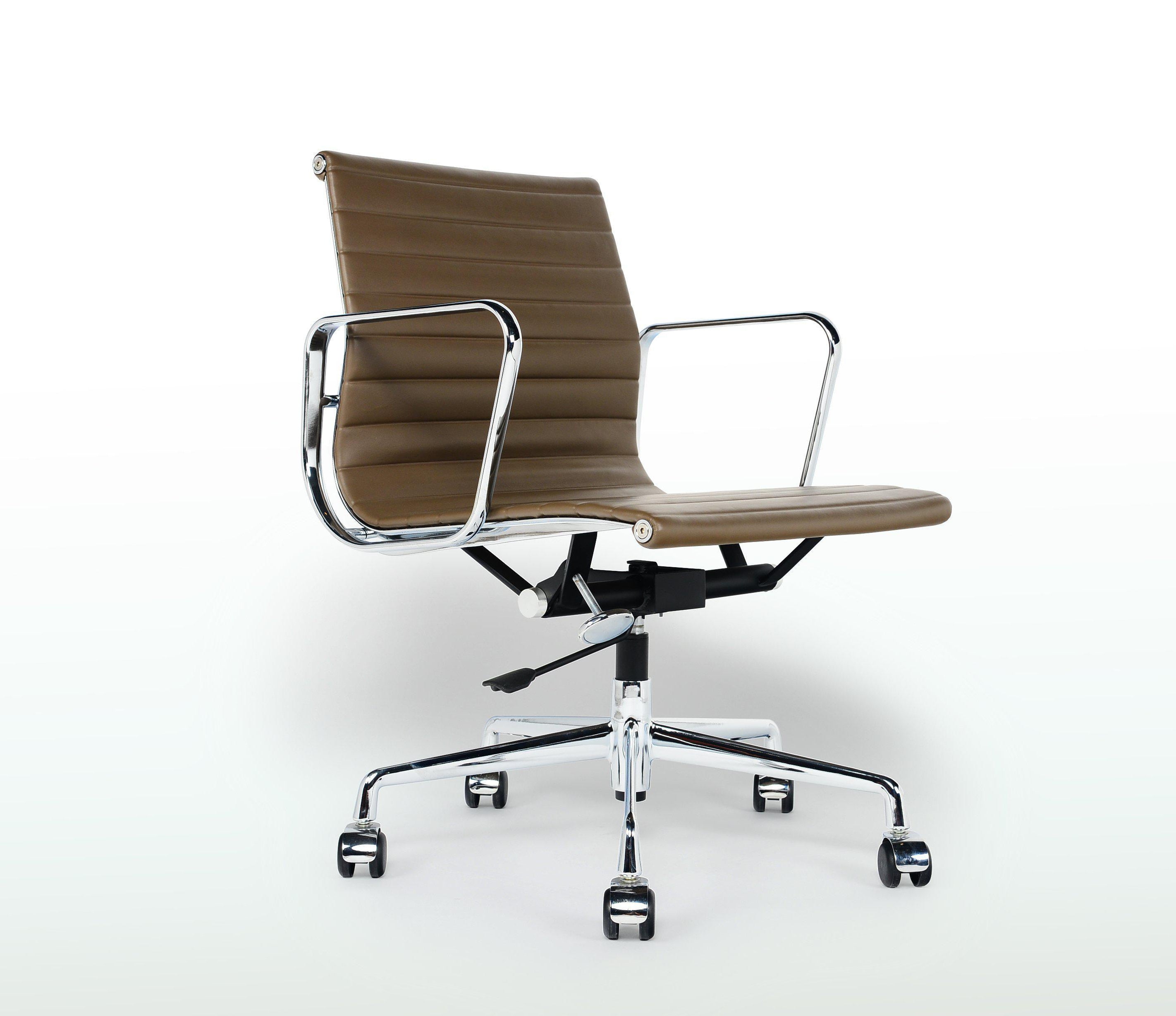 Charles Eames Style Low Back Ribbed Office Chair