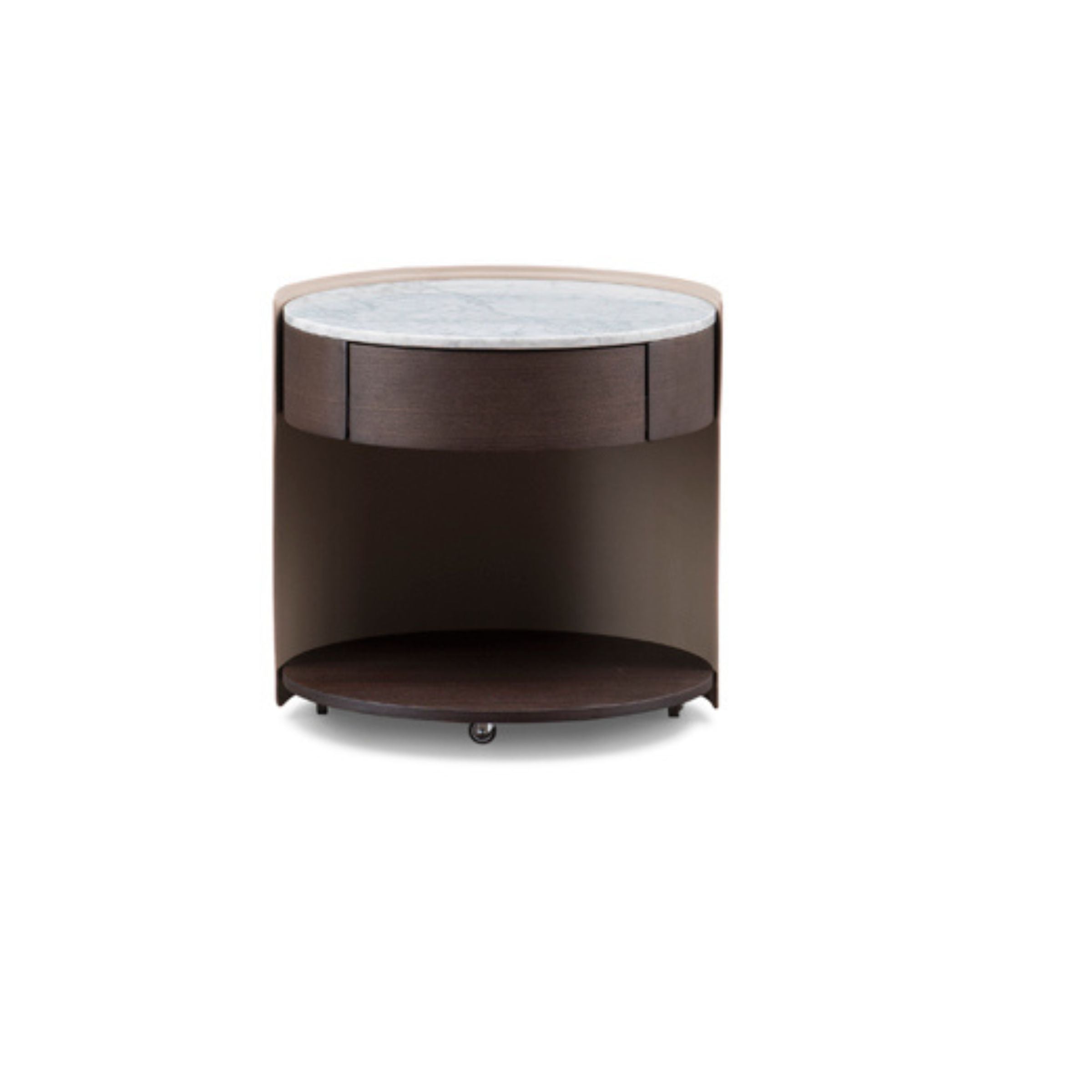 Saddle Leather Bedside Table NS-016