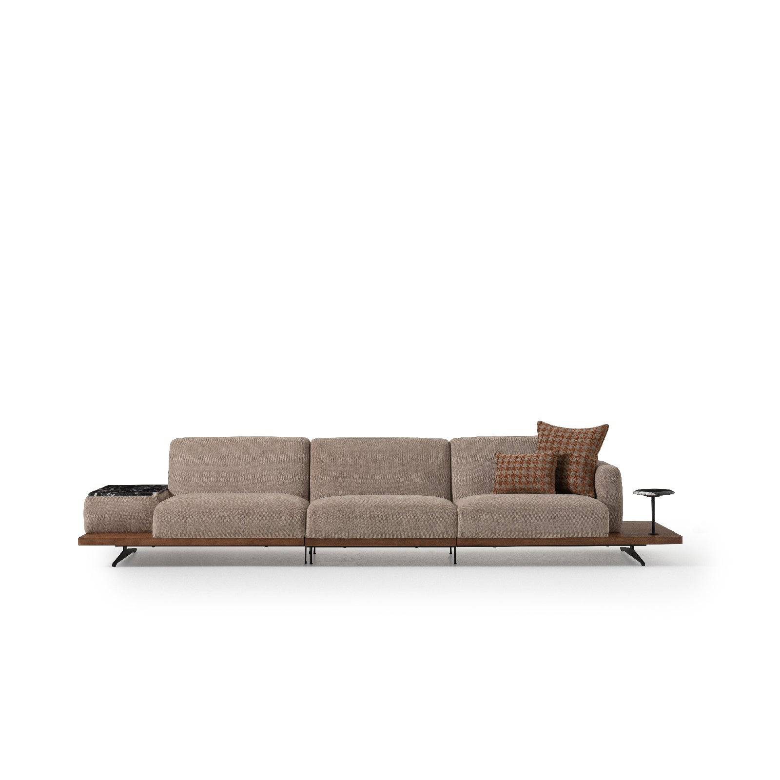 Orissa Sofa Right Module With Arm And Marble Table Orsaim-Rightsofa