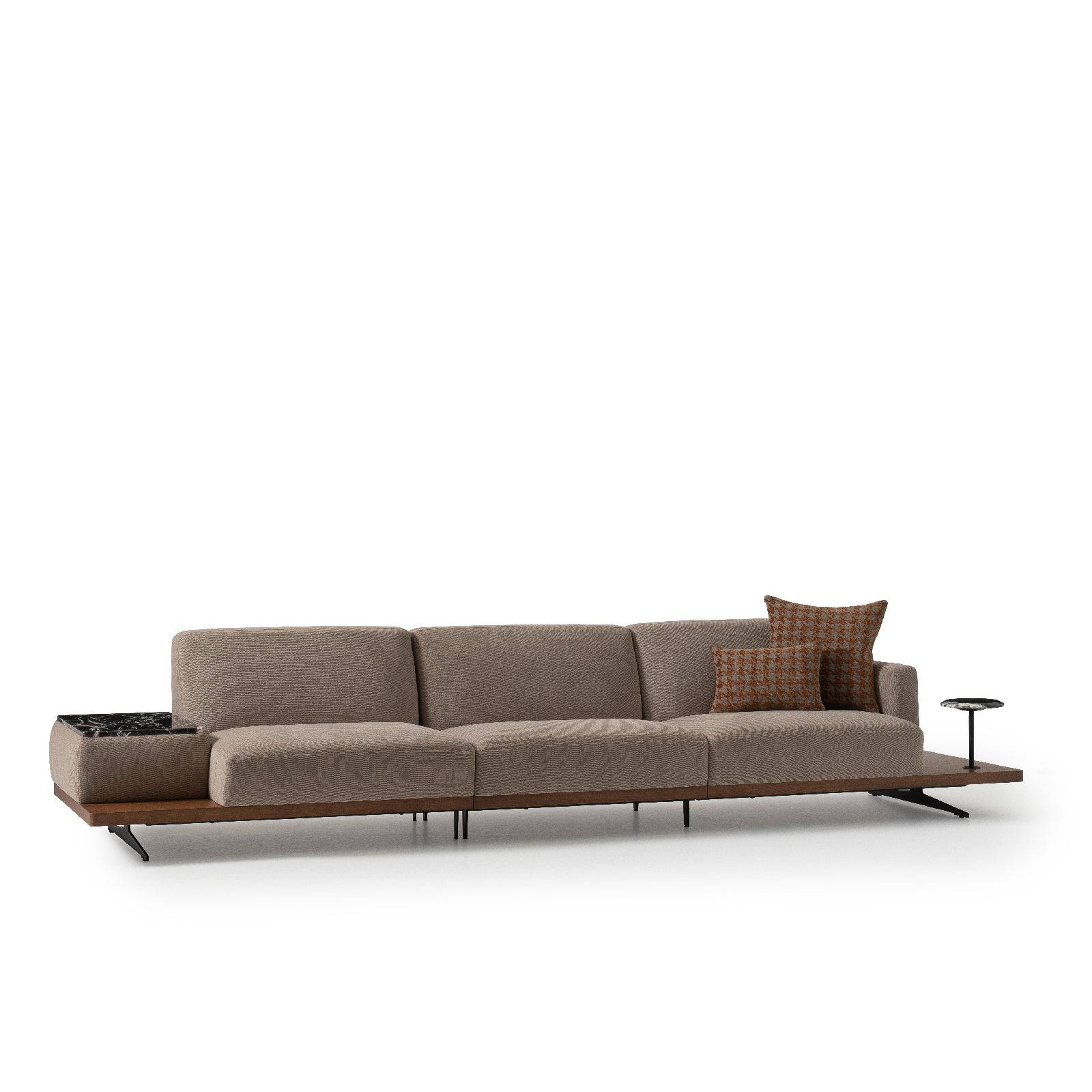 Orissa Sofa Right Module With Arm And Marble Table Orsaim-Rightsofa