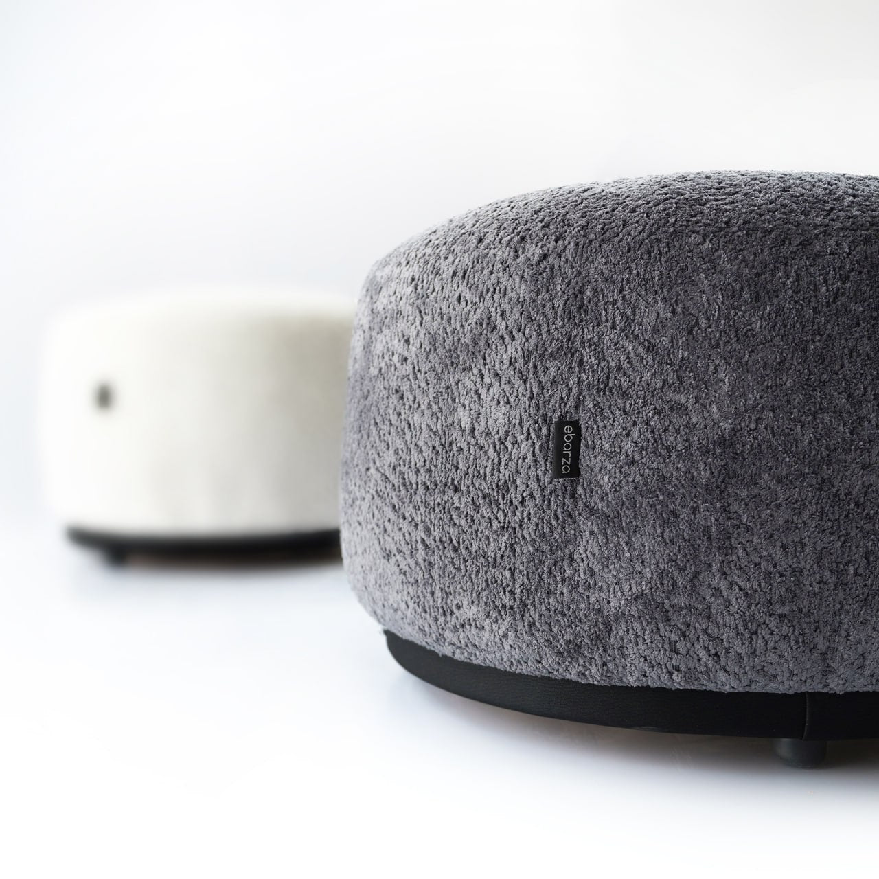 Crown Pouf Gray SBRN-CRNPUFG