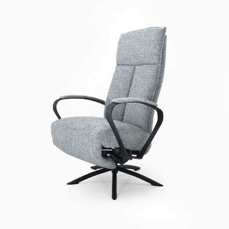 Gray Relax Swivel and Recliner Lounge Chair With Black Legs  SL-HJ5828MFM