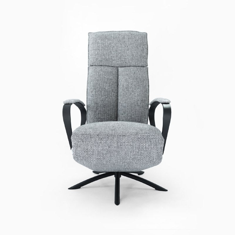 Gray Relax Swivel and Recliner Lounge Chair With Black Legs  SL-HJ5828MFM