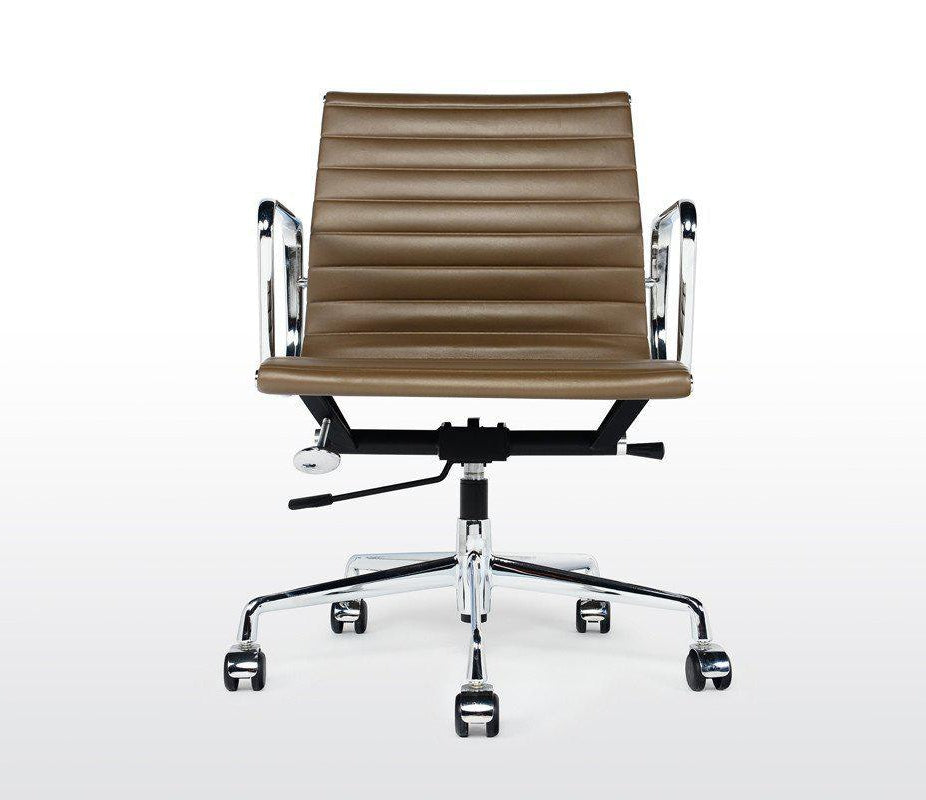 Charles Eames Style Low Back Ribbed Office Chair