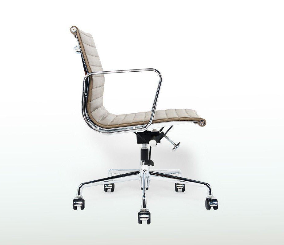 Charles Eames Style Low Back Ribbed Office Chair