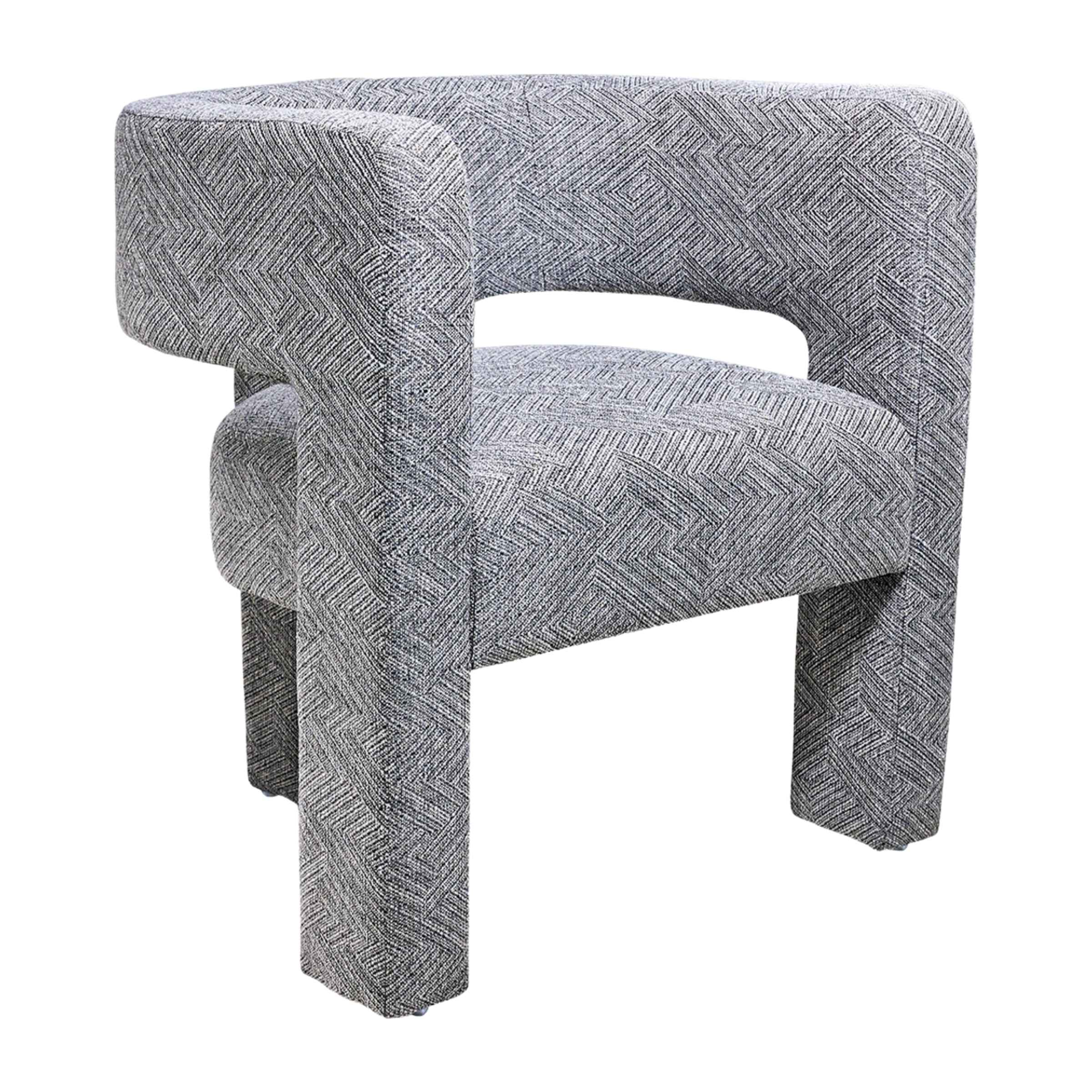 Round Back Chair-Gray 17041-01