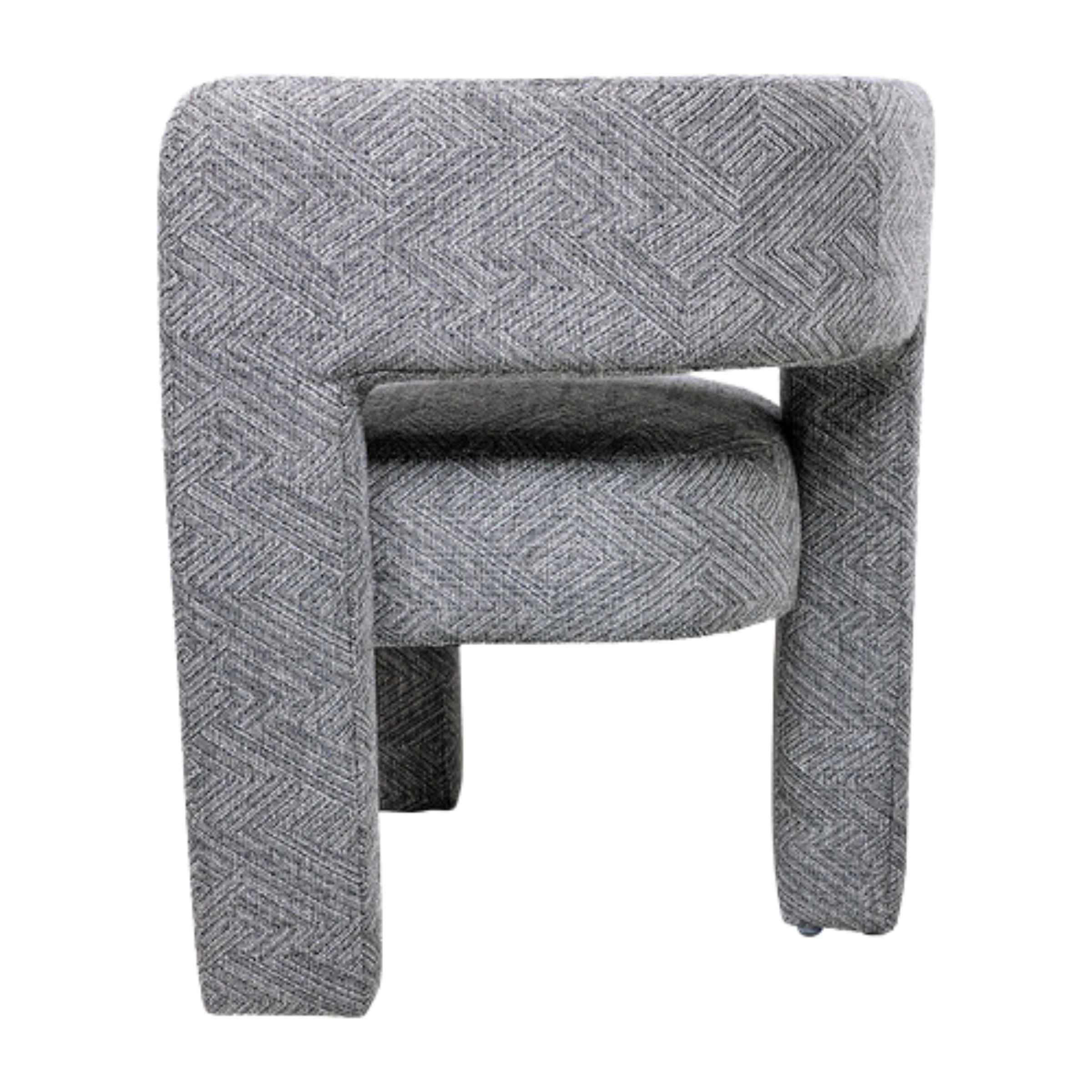 Round Back Chair-Gray 17041-01