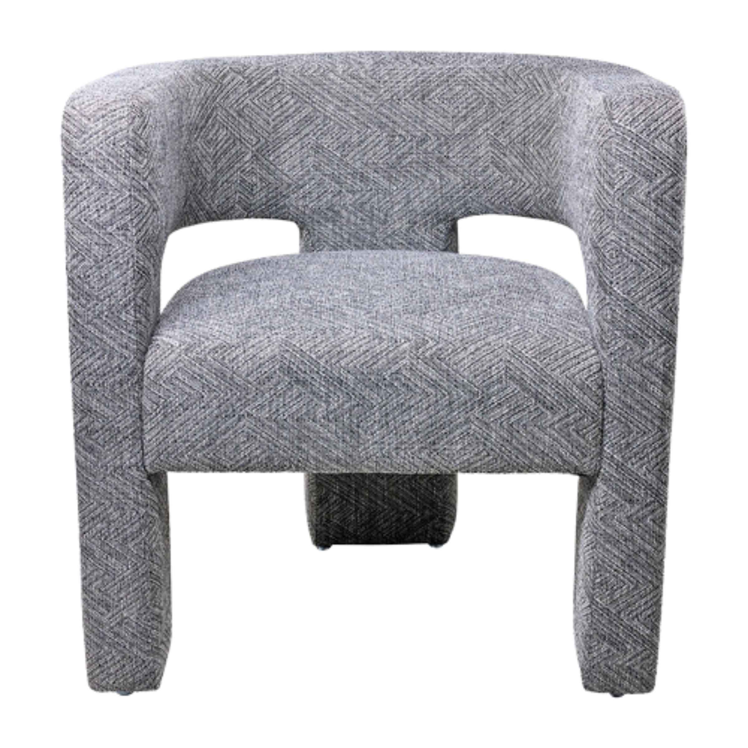 Round Back Chair-Gray 17041-01