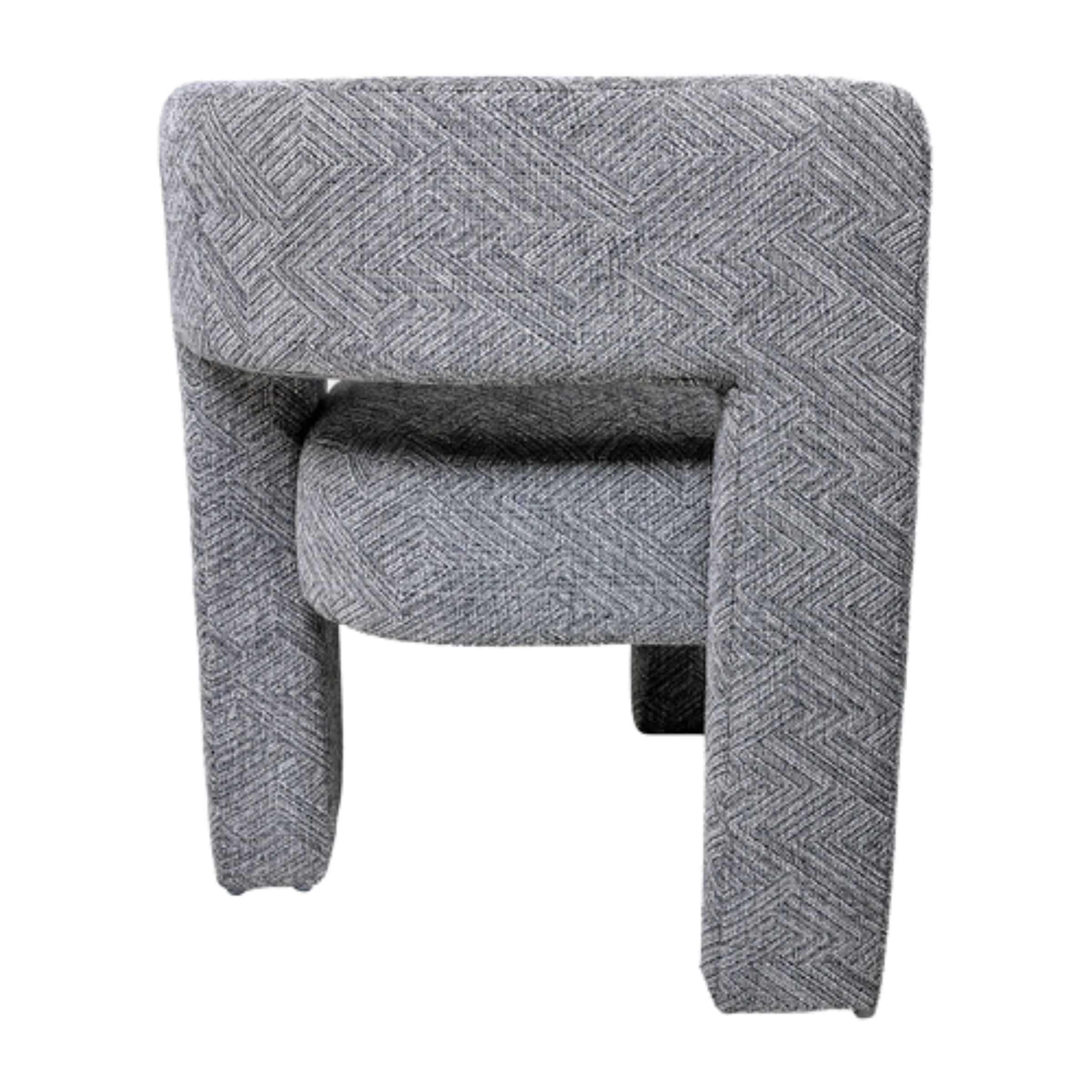 Round Back Chair-Gray 17041-01