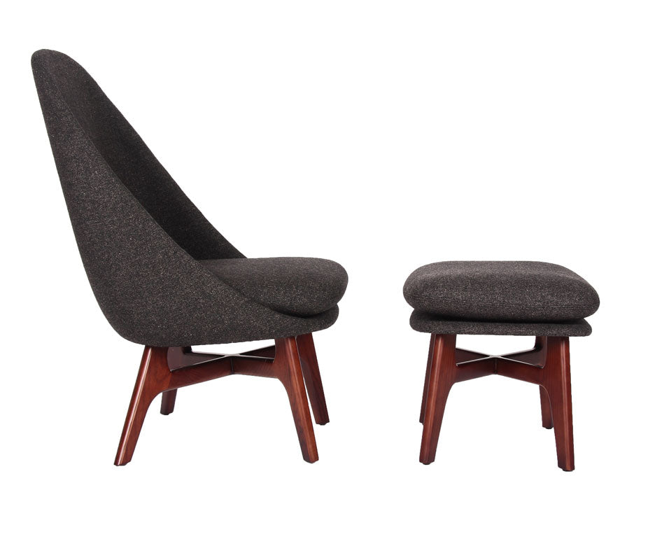 Solo Style Lounge Chair and Ottoman