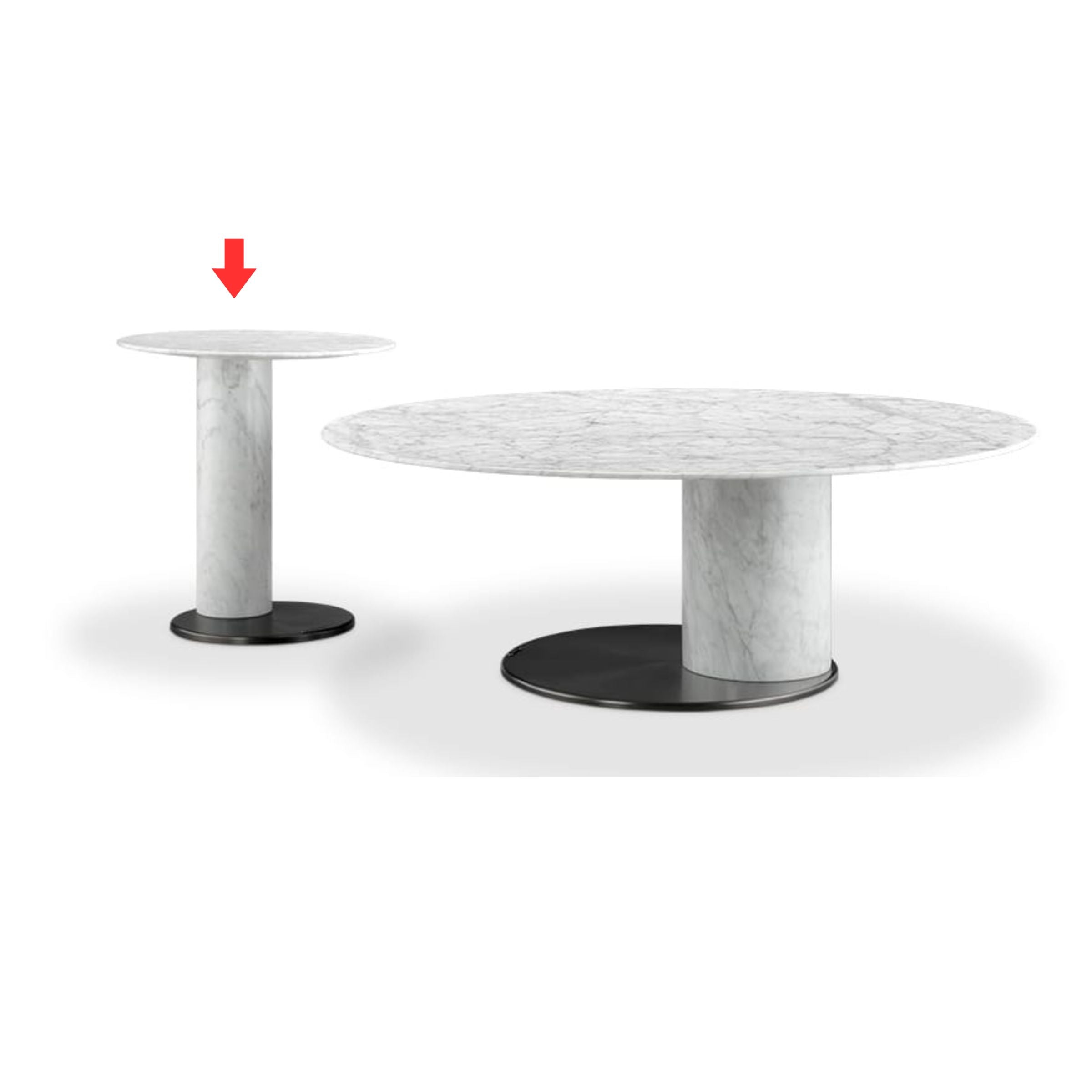 Carrara Marble Side Table ST738