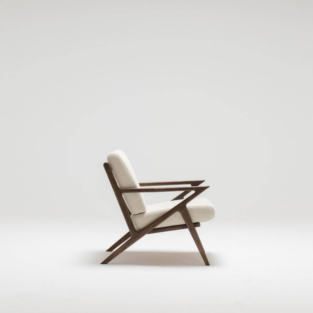 Truva Solid Wood Lounge Chair Truv-Scar04