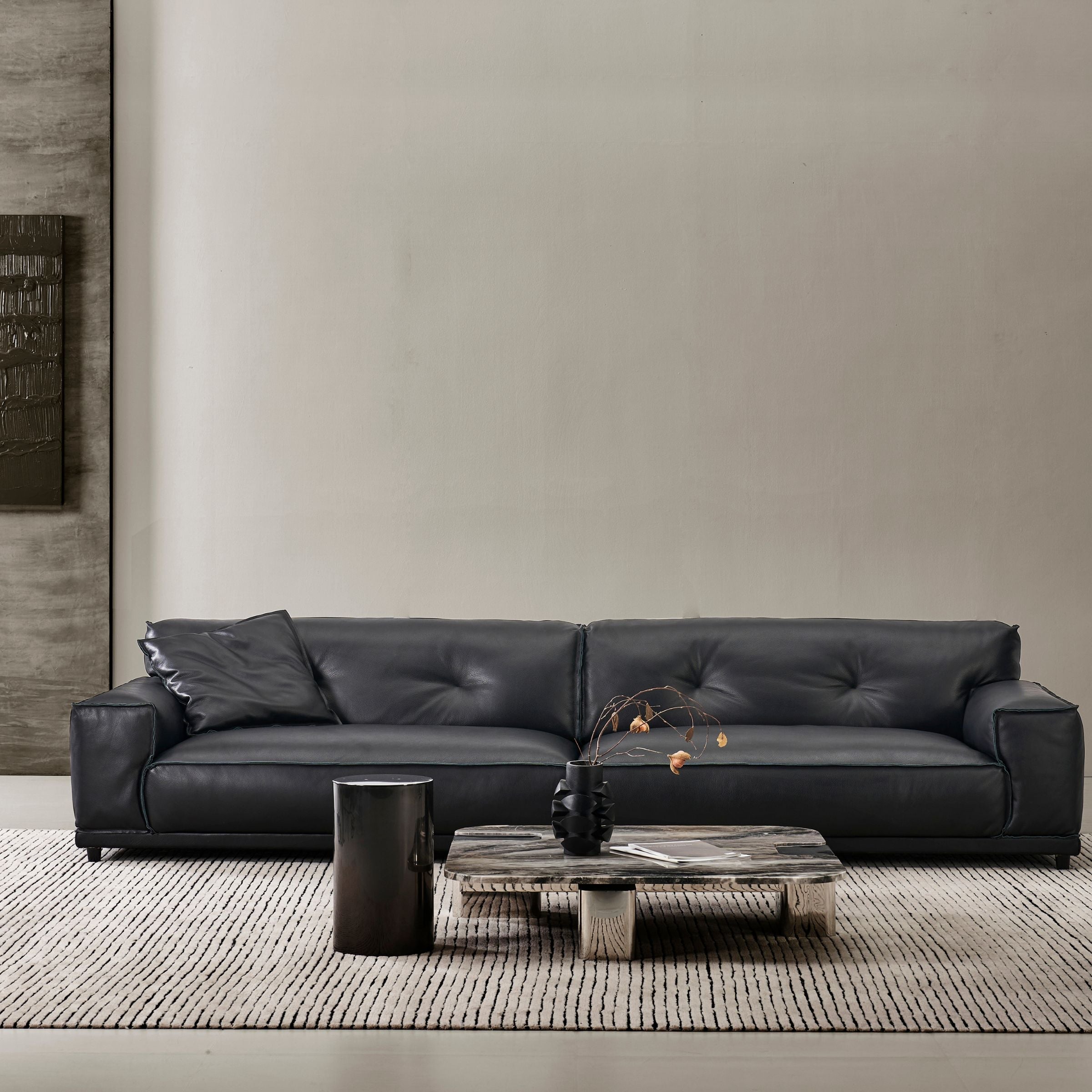 Pre order 75 Days Delivery - Murcia Natural Leather Sofa SF076-4